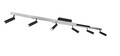 Plafoniera Zeno, TRIO, 180x8.5x15 cm, 5.5W, 18W, 6x SMD, 1x SMD, metal, argintiu lucios/negru
