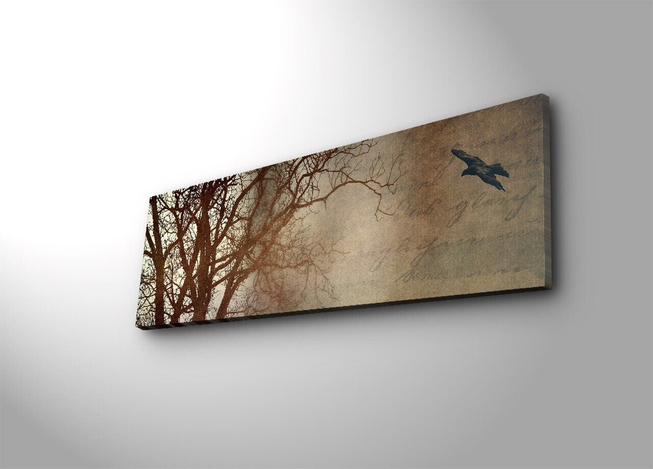 Tablou decorativ cu lumina LED, 3090İACT-65, PÂNZĂ DIN PIELE ÎNTOARSĂ, 30 x 90 cm, Multicolor — imaginea 2