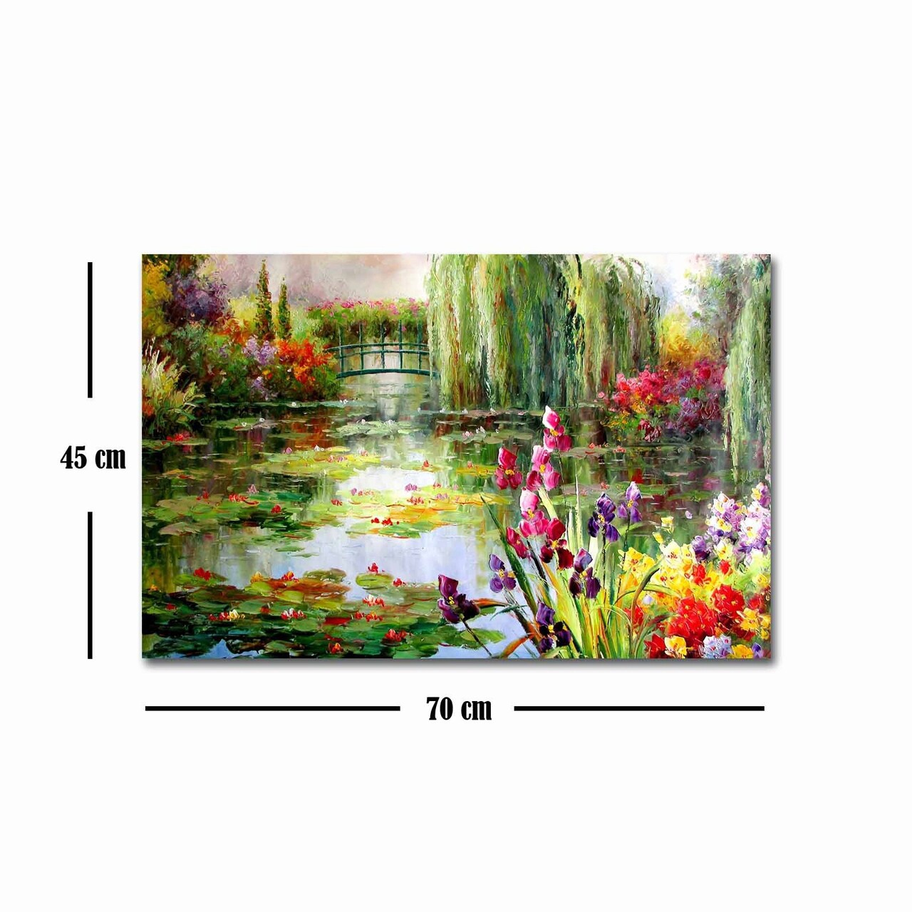 Tablou decorativ, FAMOUSART-116, Canvas, Dimensiune: 45 x 70 cm, Multicolor