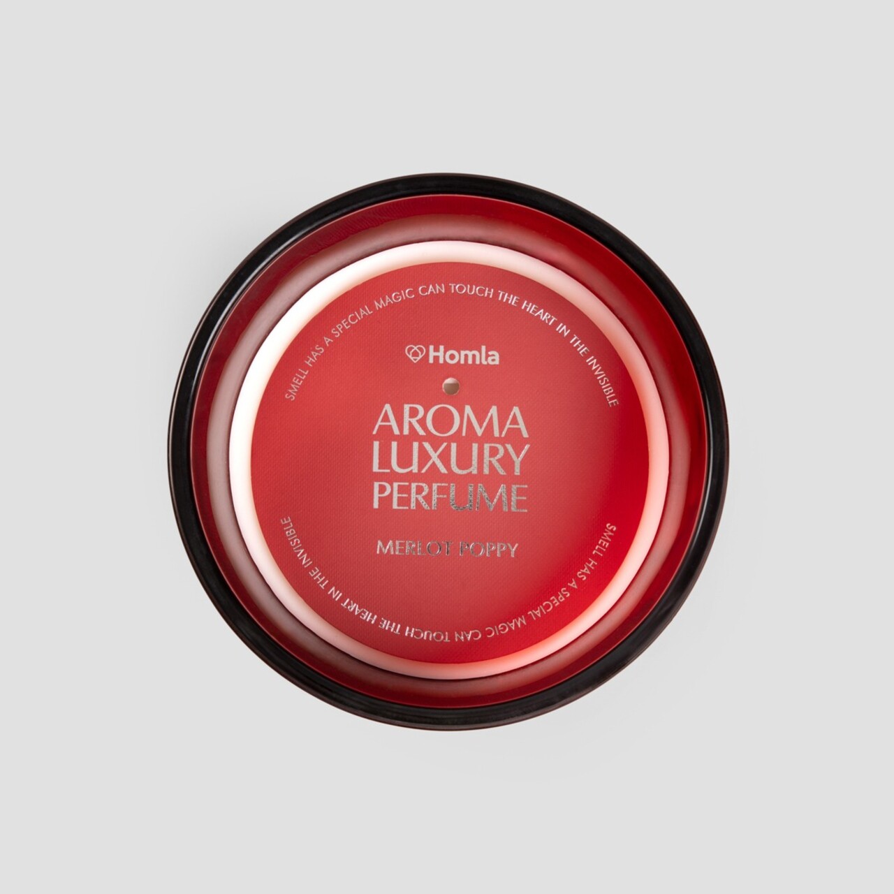 Lumanare parfumata Ember, Homla, 1175 gr, ceara/sticla, rosu - imagine 4