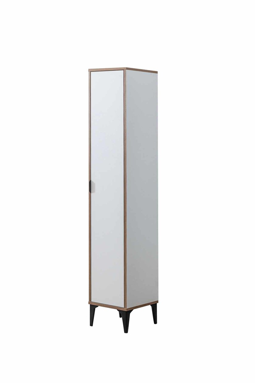 Dulap multifunctional, Hanah Home, Arden Single Door, 35x190x37 cm, Alb - imagine 8