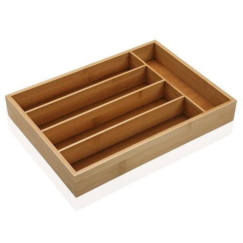 Suport organizare tacamuri eden, versa, 35x25 cm, bambus