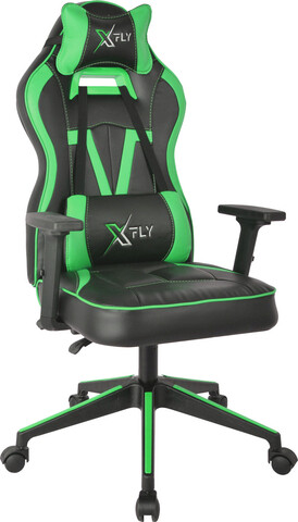 Scaun de birou, Seatix, XFly Vendetta, 62x120x46 cm, Poliuretan, Verde/Negru mezoni.ro