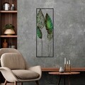 Decoratiune de perete, Nezgep 3, Metal, Dimensiune: 32 x 90 cm, Multicolor