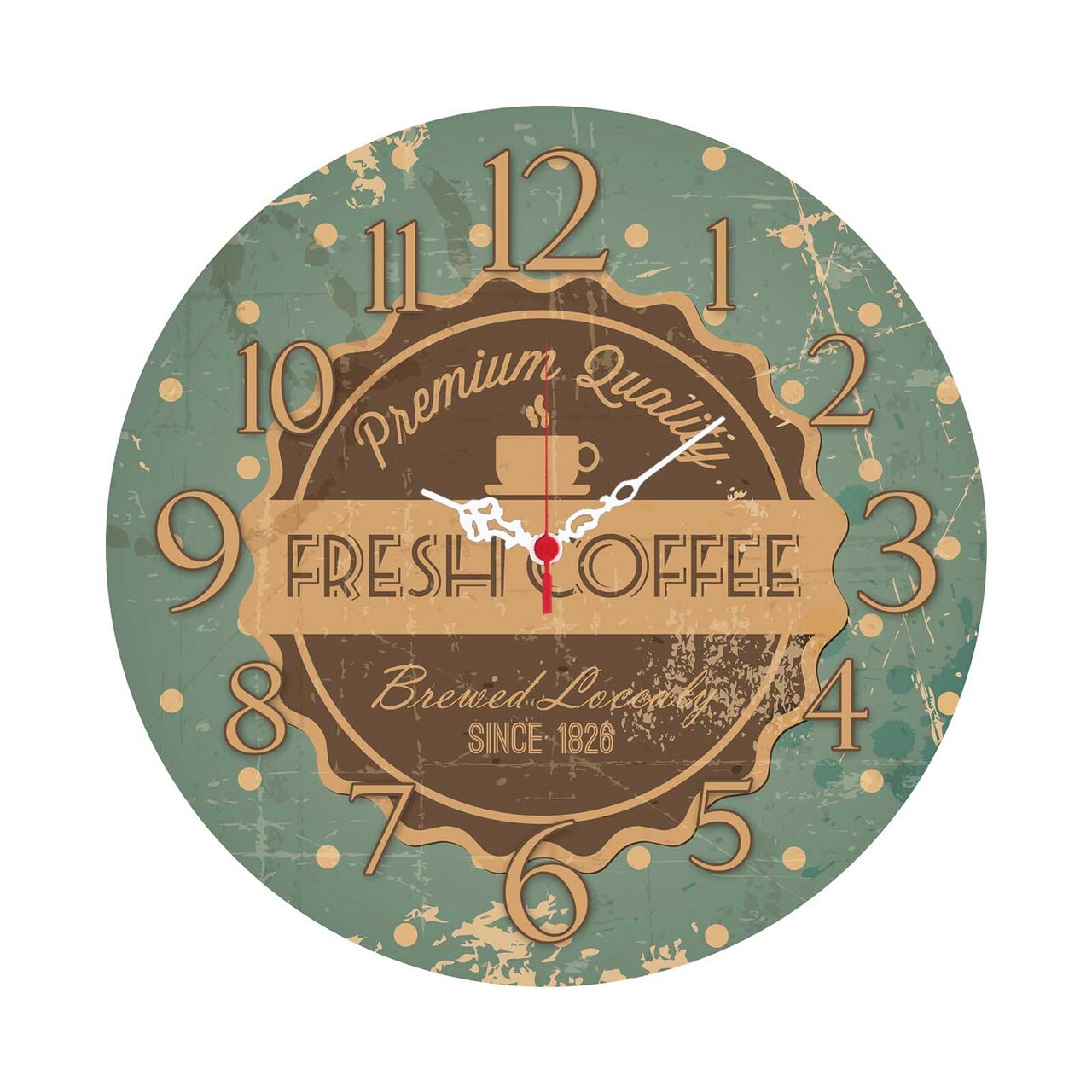 Ceas de perete, Ms-28, MDF, ø40 cm, Multicolor