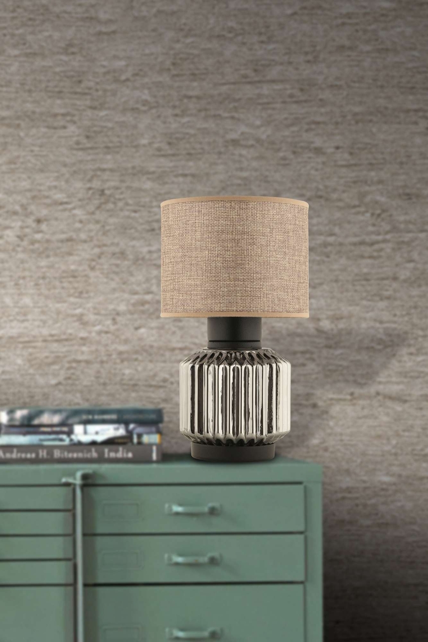 Lampa de masa, Opviq, 433NUV1525, Bej / Gri