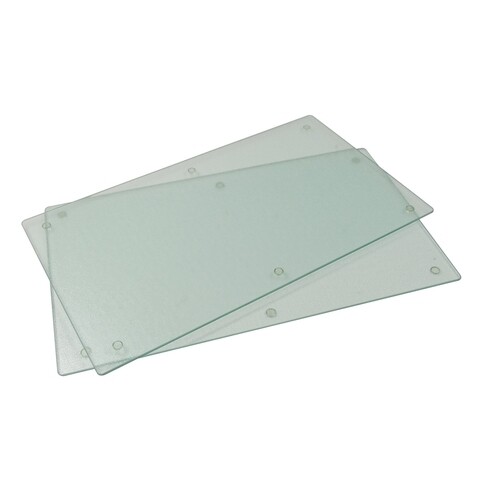 Set 2 protectii pentru plita Jocca, 52x30 cm, sticla