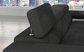 Coltar extensibil dreapta 4 locuri ELTAP, Armd-04, Armando, 289x203x85 cm, lemn/poliester, gri inchis/alb