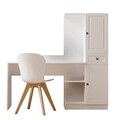 Set birou si biblioteca, Rabi, Rb-116, 120x75x40 cm, Alb mat