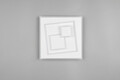 Plafoniera Degas, RL, 35.5x35.5x6.1 cm, 34W, 1x SMD, metal, alb mat
