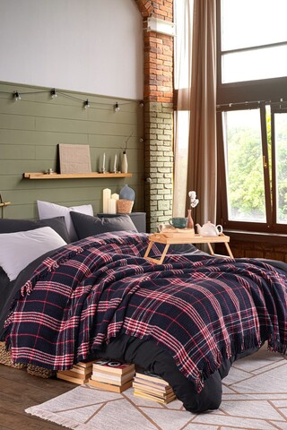 Patura Double, Warm Soft - Dark Blue, Eponj Home, 70% bumbac/30% acril