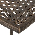 Masuta cafea, Sorrento, 107x65x47 cm, aluminiu, bronz