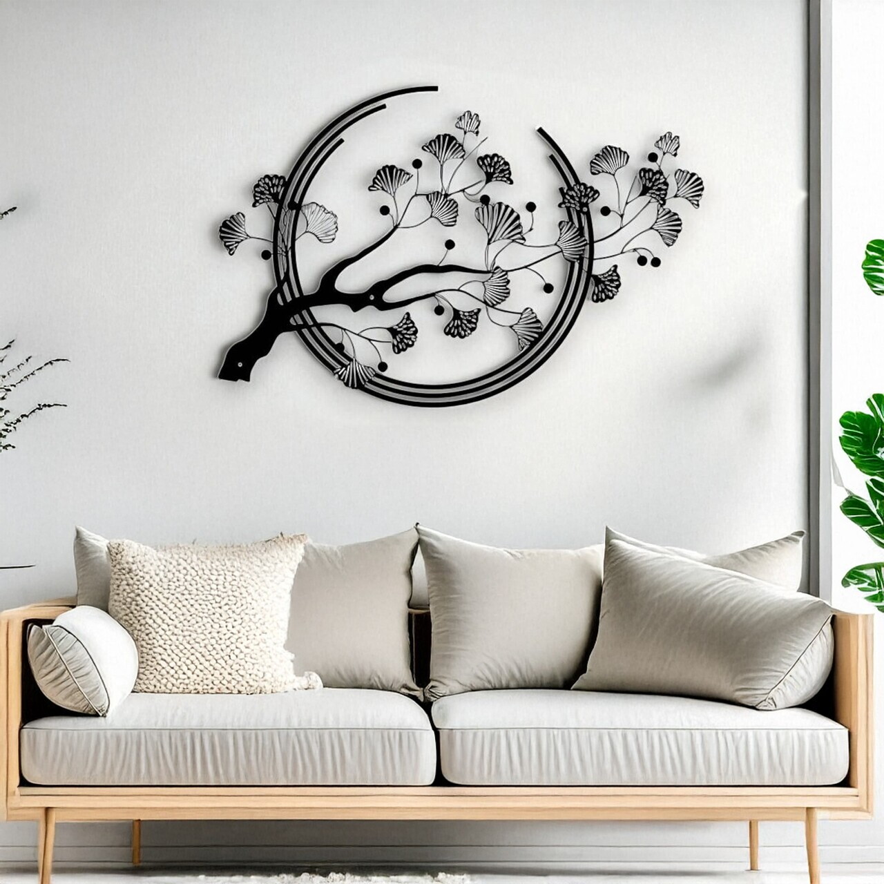 Decoratiune de perete, DCV-1068-MT, Dimensiune: 70 x 45 cm, Negru — imaginea 2