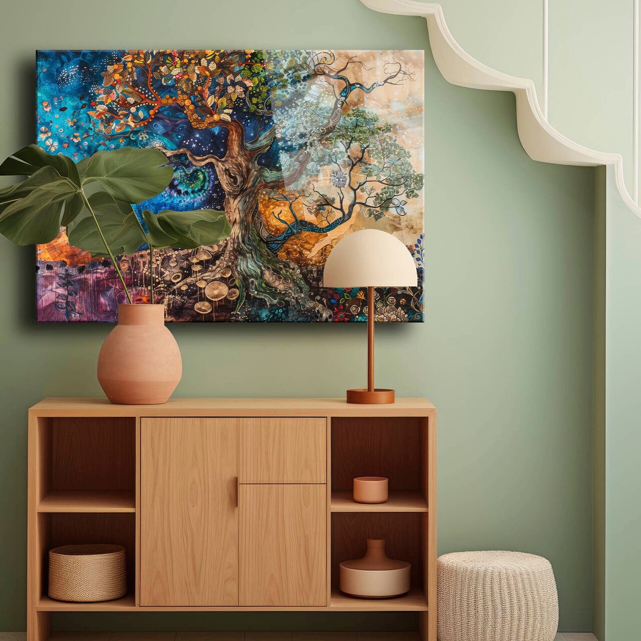 Tablou decorativ, Camtbl-057, 70 x 100 cm, Multicolor - view 2