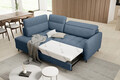 Coltar extensibil stanga 3 locuri ELTAP, LT-40RAQ, Barea, 208x160x100 cm, lemn/poliester, albastru