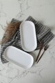 Set platouri servire, Hermia, 275KRM2653, Dimensiune: 28 x 14 cm (2 bucăți), Alb