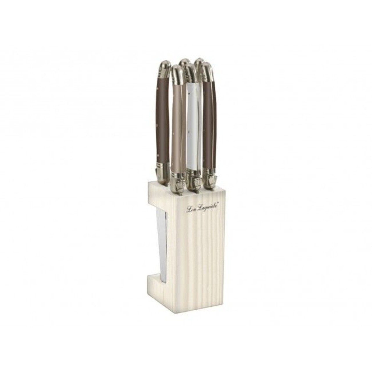 Set 6 Cutite Pentru Friptura Cu Suport, Lou Laguiole, Inox/lemn