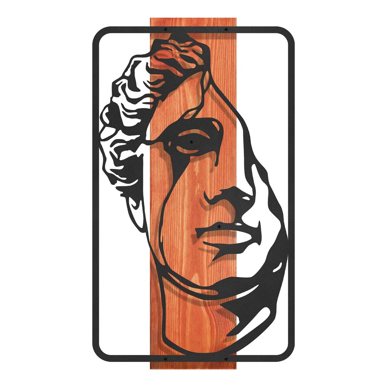 Decoratiune de perete, Imperium -4, Cadru: Lemn (Grosime: 2 cm), Roșu/Negru — imaginea 7