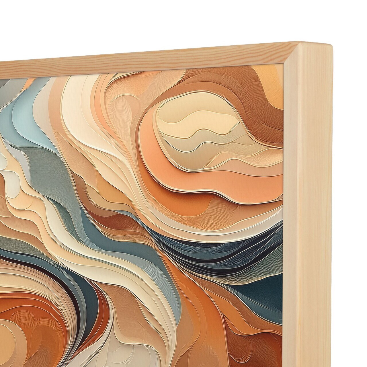 Tablou decorativ, Cc-K-Ah-1016, Canvas, Cadru: 100% LEMN (Grosime: 18 mm), Multicolor - view 3