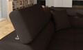 Coltar extensibil stanga 4 locuri, ELTAP, Anton, 272x203x85 cm, lemn/poliester, maro inchis/maro