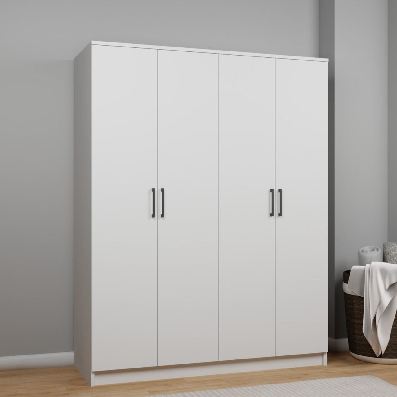 Dulap pentru haine, Miwood, Kardelen 1600-99, Alb - 1 | YEO