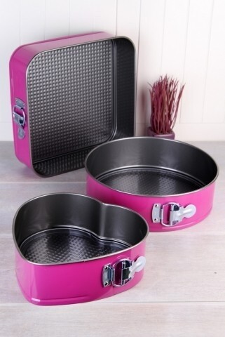 Set 3 tavi de copt, Kosova, Purple, margine detasabila, otel/teflon