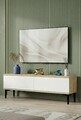 Comoda TV, Hanah Home, Didema 120, 120x40.5x30 cm, Stejar Safir / Alb