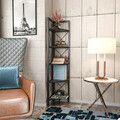 Corp biblioteca, Retricy, Remo, 30.5x33x160 cm, PAL, Negru