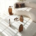 Masuta de cafea, Neostill, Surf, Castaniu / Transparent