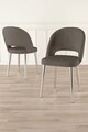 Set scaune 4 piese, Charlotte, Pane, Cappuccino / Chrome