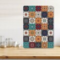 Tocător de sticlă, Hermia, 400FLR1213, Curățare ușoară, Multicolor