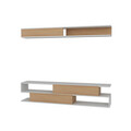 Comoda TV, Decorotika, Sims, Alb / Teak
