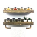 Raft de perete, Evila Originals, AA117, 50x15x15 cm, Maro