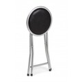 Scaun pliabil, Joy Black, Bizzotto, Ø30x45 cm, otel/PVC
