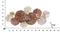 Decoratiune de perete Flowery, Mauro Ferretti, 118x58 cm, fier, multicolor