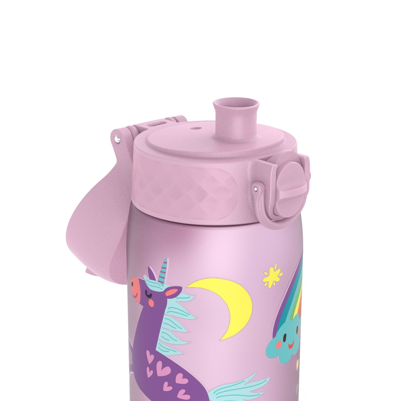 Sticla apa pentru copii Slim, recyclon, 500ml, Unicorns - Ion8 - imagine 2