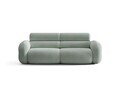 Canapea 3 locuri, Neo, Micadoni Home, 220x100x83 cm, tesatura Chenille Silencio, albastru muted