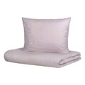 Lenjerie de pat dubla Agnes, Homla, 3 piese, 160x200 cm, bumbac satinat/poliester, gri