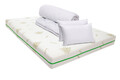 Pachet saltea Bedora Confort Relax Aloe Vera 180 x 200 x 17 cm + pilota + perne, spuma memory