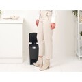 Cos de gunoi cu pedala, Brabantia, StepUp, 10 L, 26.5x20.3x38.1 cm, polipropilena, gri inchis