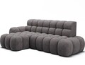 Coltar extensibil dreapta 3 locuri ELTAP, Ceedro, 283x165x98 cm, lemn/poliester, gri