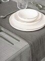 Set fete de masa 2 piese, Jasmine 160 - Grey, Cotton Box, Poliester