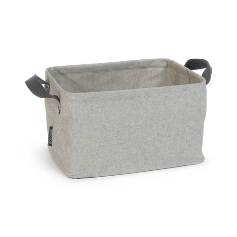 Cos de rufe / cos depozitare, pliabil, Brabantia, Linn, 35 L, 37x44x26 cm, textil, gri