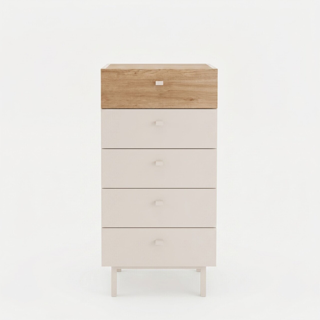 Dulap, Hanah Home, Luke, 47.9x96.6x36.8 cm, PAL, Nisip / Stejar — imaginea 6