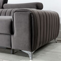 Coltar extensibil stanga 3 locuri ELTAP, LT-04LO, Grayson, 278x205x92 cm, lemn/poliester, gri