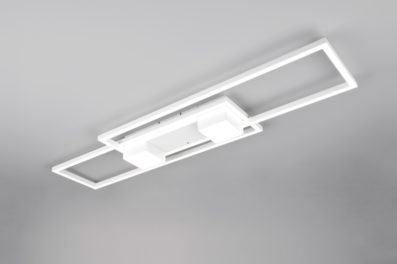Plafoniera Albany, TRIO, 100x28x8 cm, 37W, 1x SMD, aluminiu, alb mat - 1 | YEO