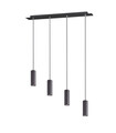 Lustra Marley, TRIO, 75x9x150 cm, 35W, 4x GU10, metal, negru mat