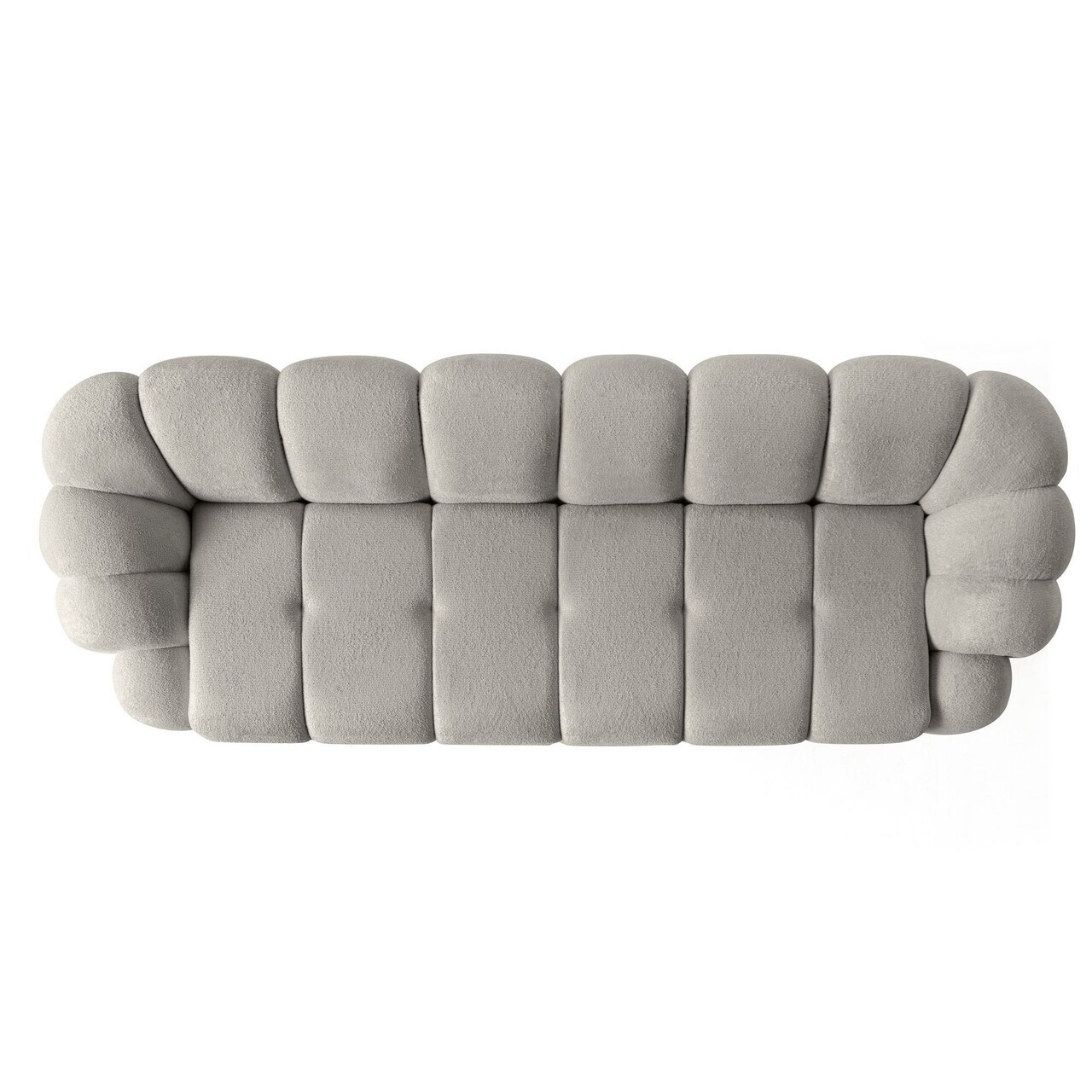 Canapea cu 4 locuri, Atelier del Sofa, 752EST2306, Lemn de carpen/PAL melaminat, Gri - view 5