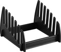 Suport pentru 6 tocatoare Cooking by Heinner, 23x23x16 cm, plastic, negru