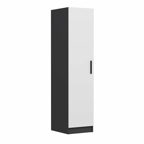 Dulap pentru haine, Minerva, Minar Kale, Alb / Antracit